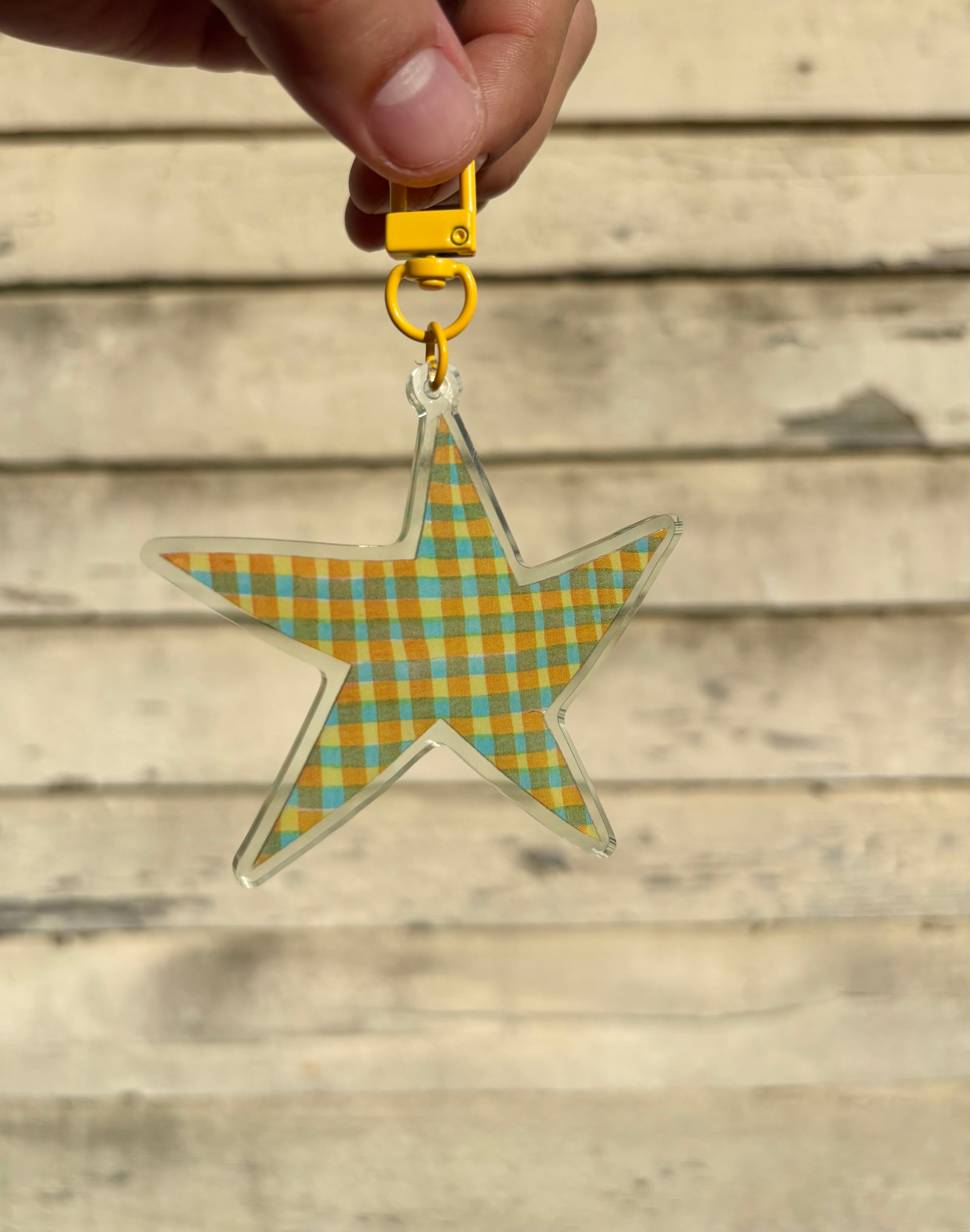 Yellow Star keychain