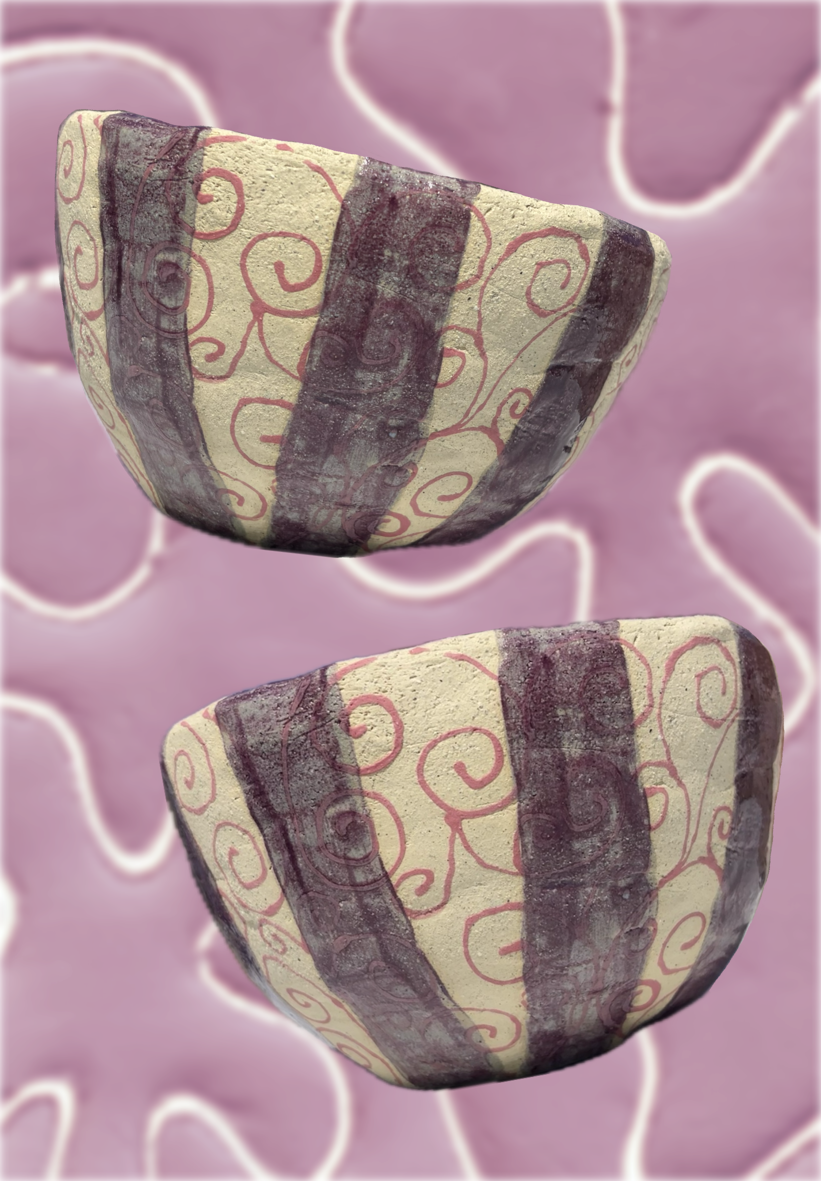Stripes & Swirls pot