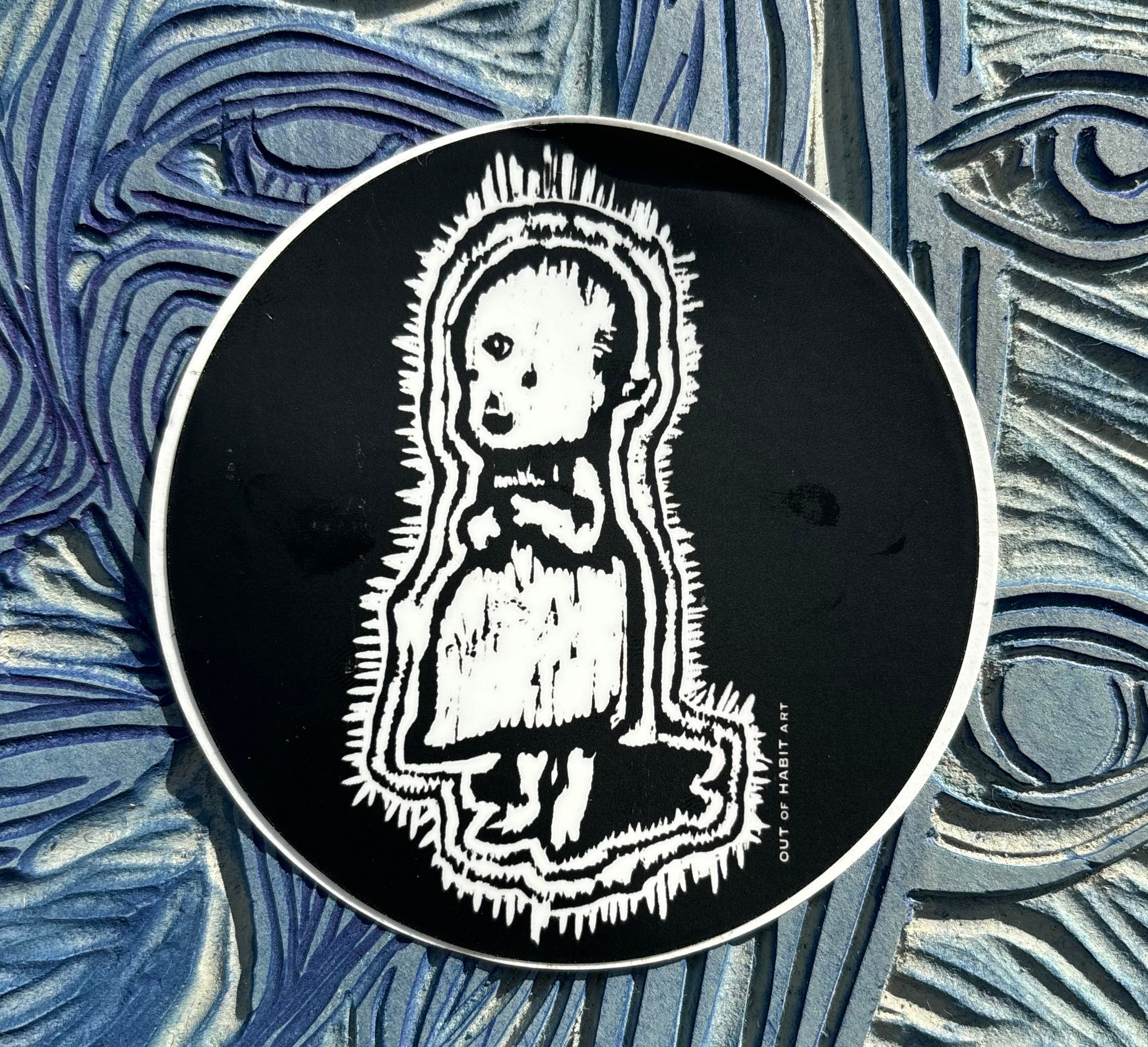 Baby Girl circle sticker