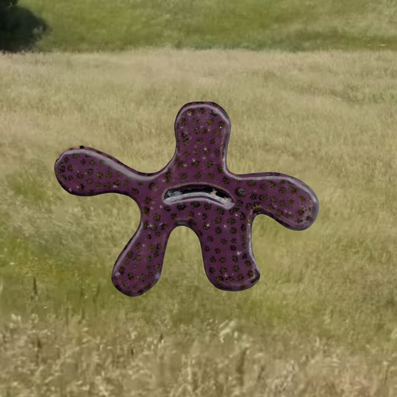 ceramic flower wall hanger
