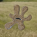 ceramic flower wall hanger