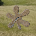 Ceramic flower wall hanger