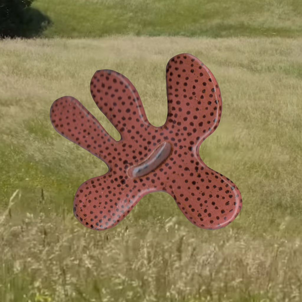 ceramic flower wall hanger