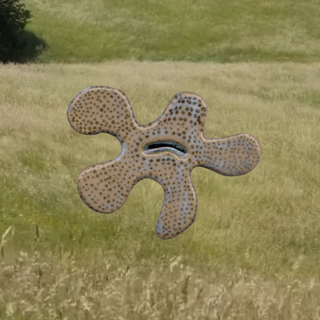 ceramic flower wall hanger