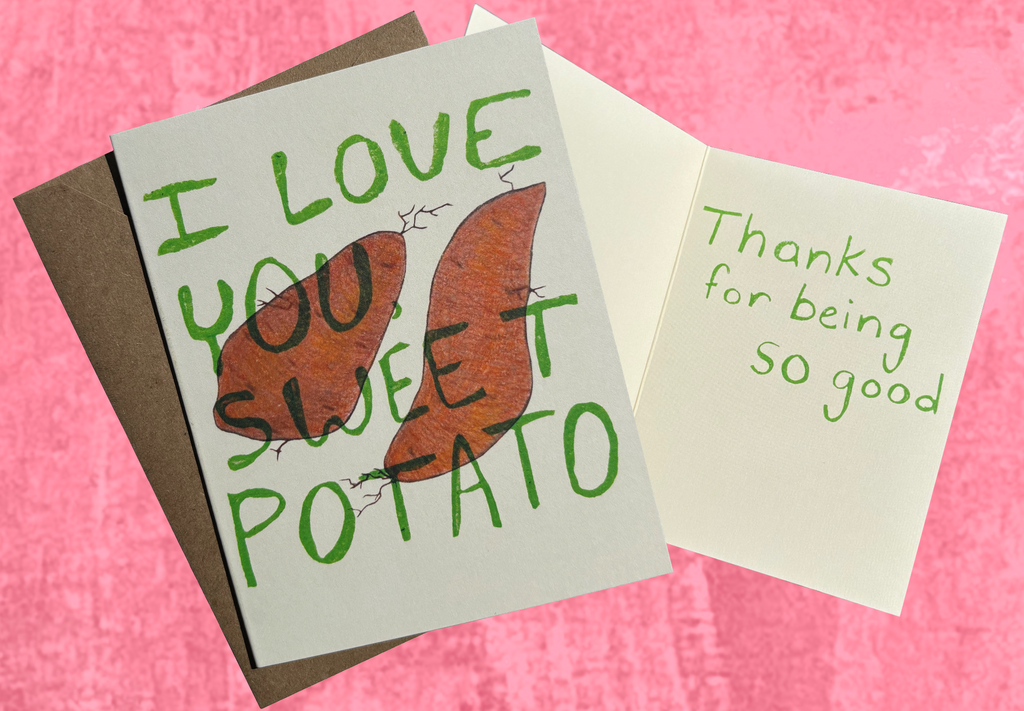I Love You, Sweet Potato card